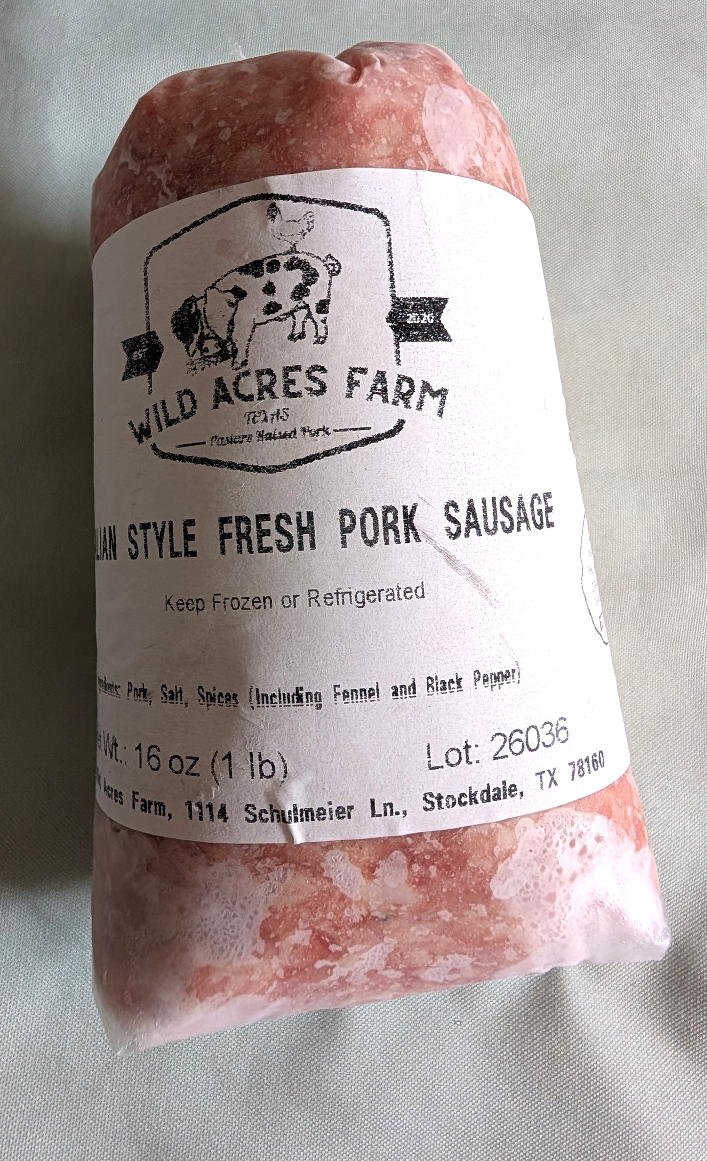 Ground Mild Italian Sausage | 1 lb