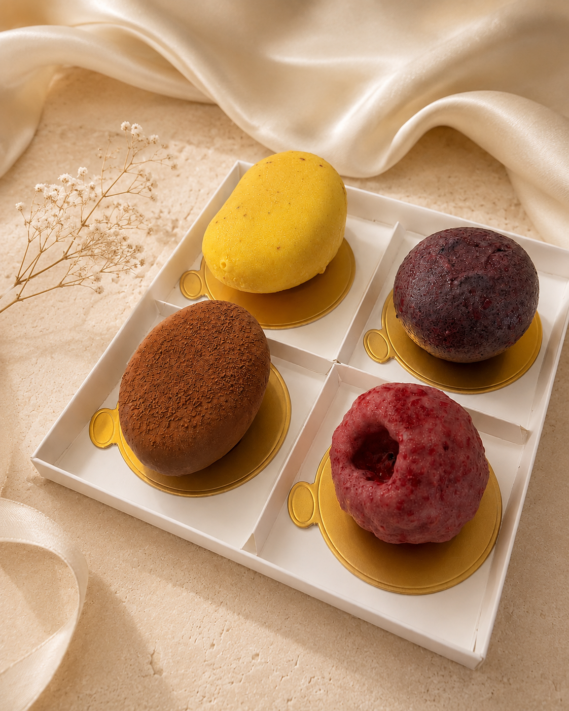 Sculptured Mousse Tasting Box | 4 Desserts