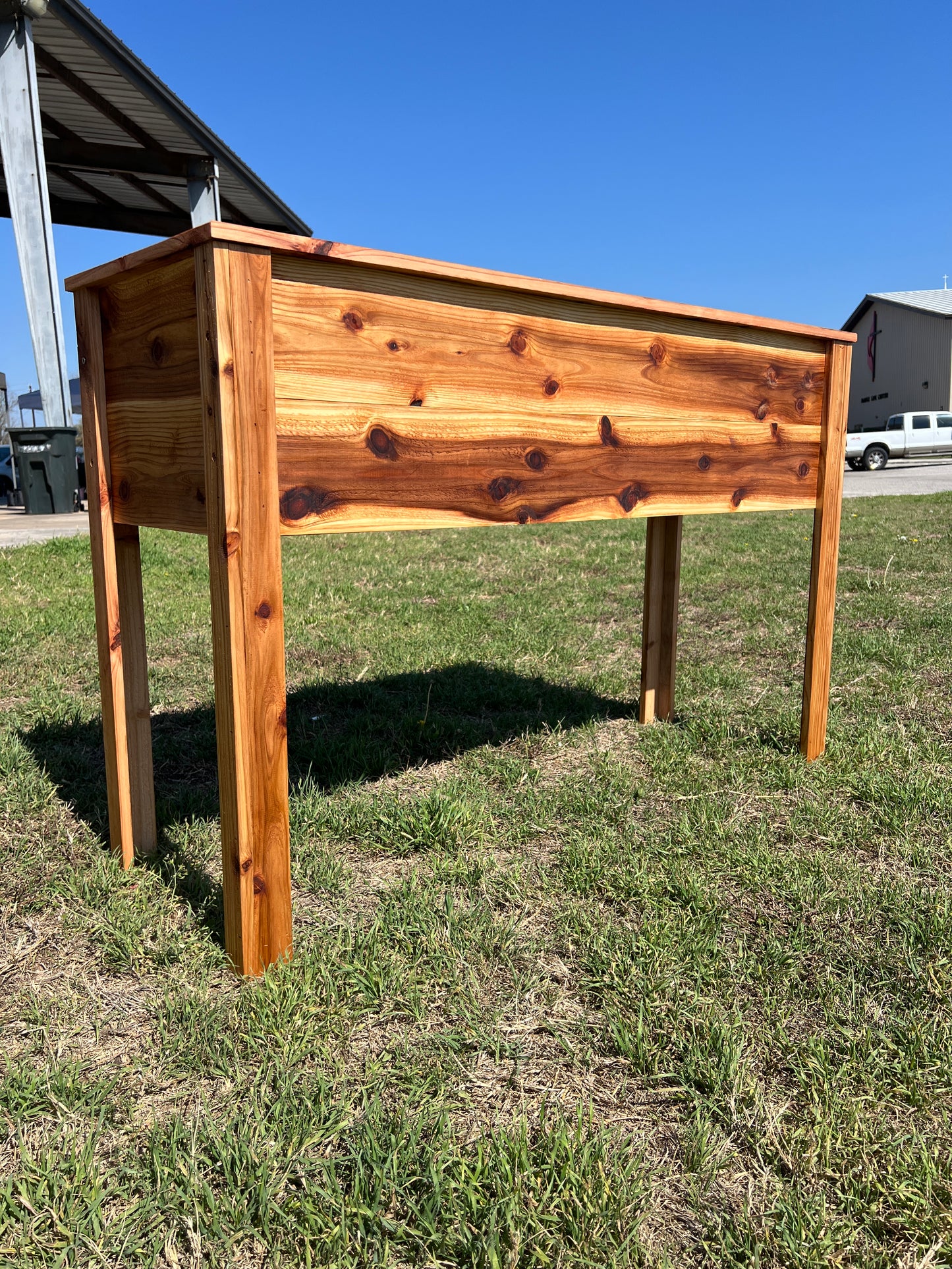 Cedar Planter Box | 46.5" x 15.75" Raised Garden Bed - 30" Tall