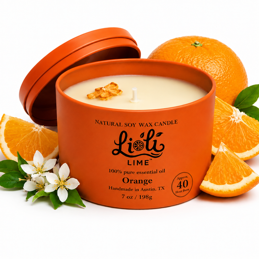 Orange Soy Wax Candle | Net wt. 7 oz
