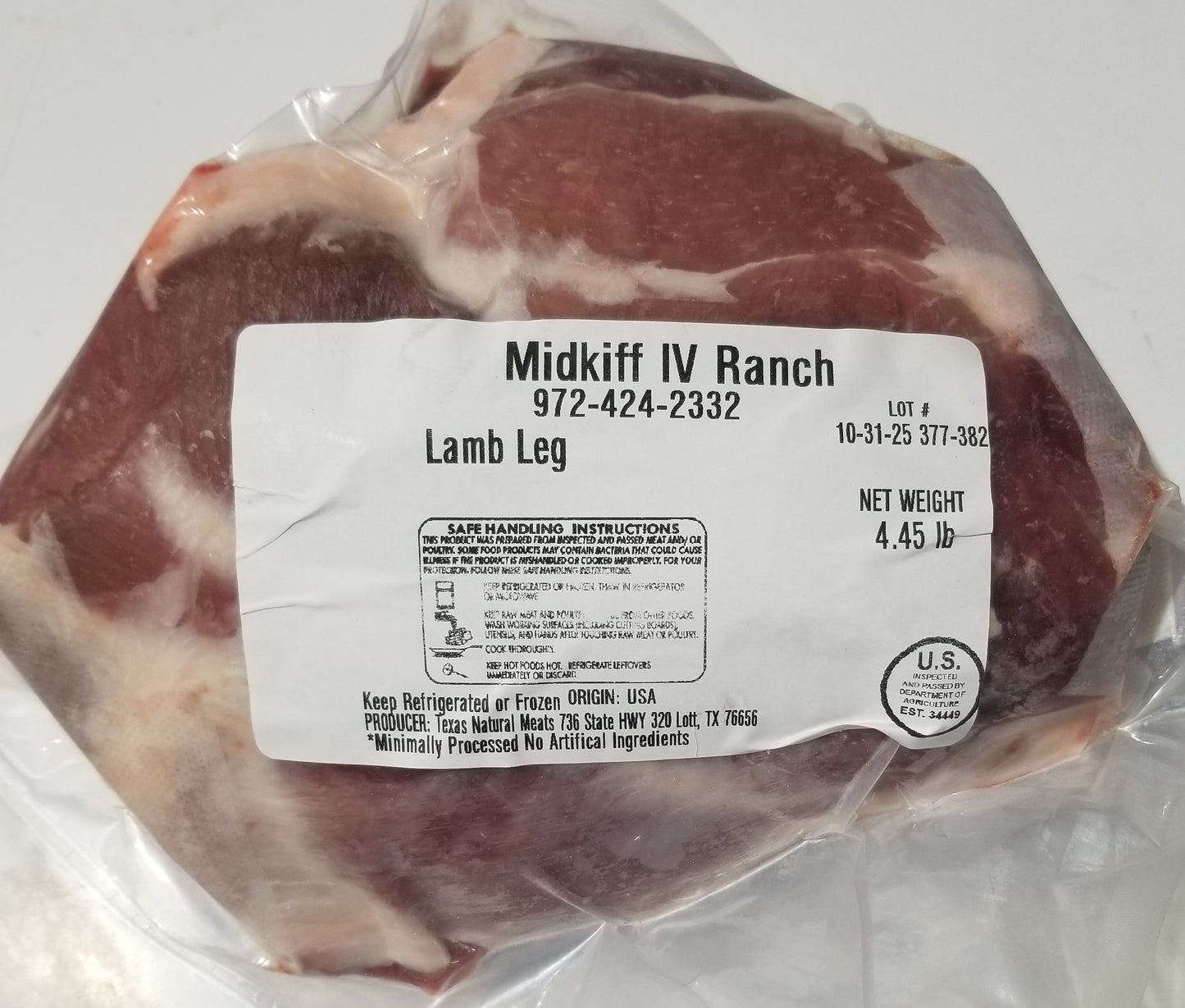 Leg of Lamb | 3-4 lbs