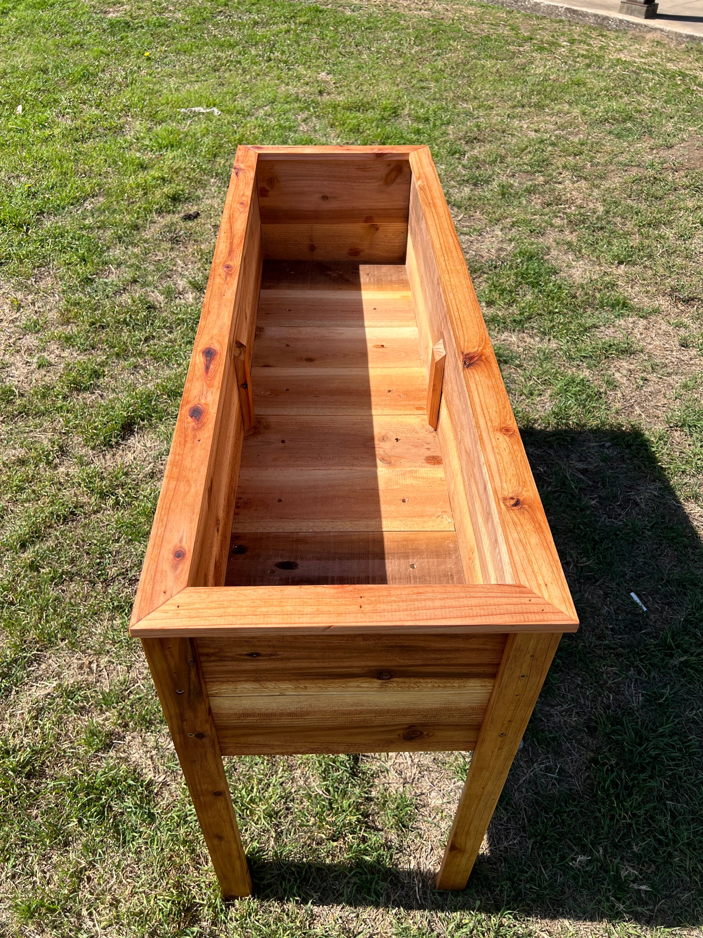 Cedar Planter Box | 46.5" x 15.75" Raised Garden Bed - 30" Tall