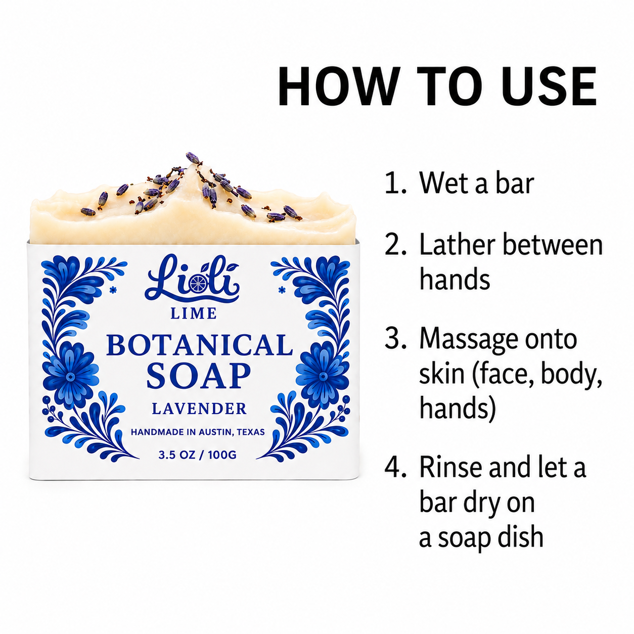 Lavender Botanical Soap Bar | 1 Bar, 3.5 oz