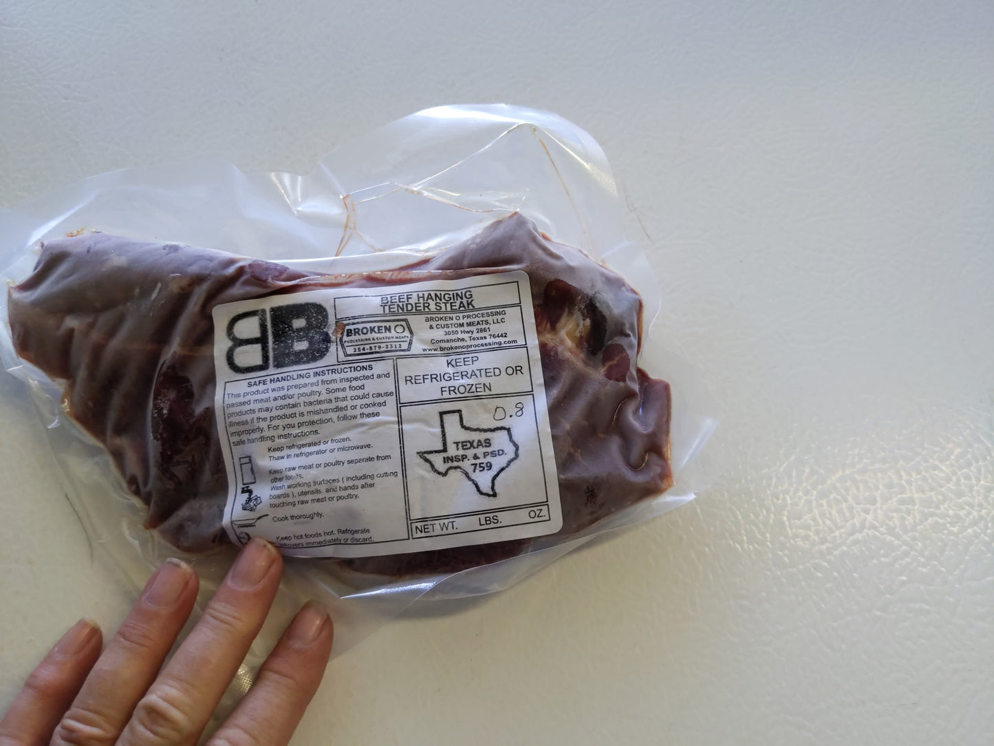 Hanger Steak | 0.8 lbs (100% Grass-fed, Grass-finished)