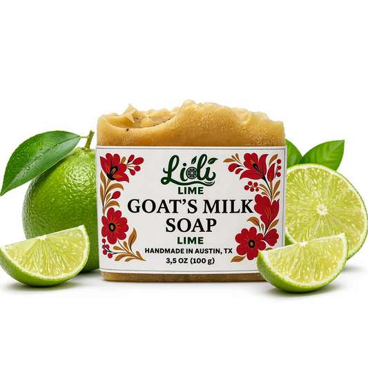 Handmade Lime Goat Milk Soap Bar | 1 Bar, 3.5oz