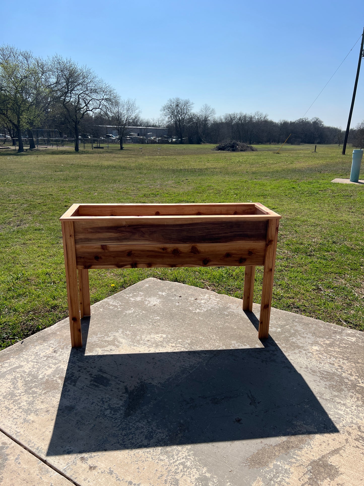 Cedar Planter Box | 46.5" x 15.75" Raised Garden Bed - 30" Tall