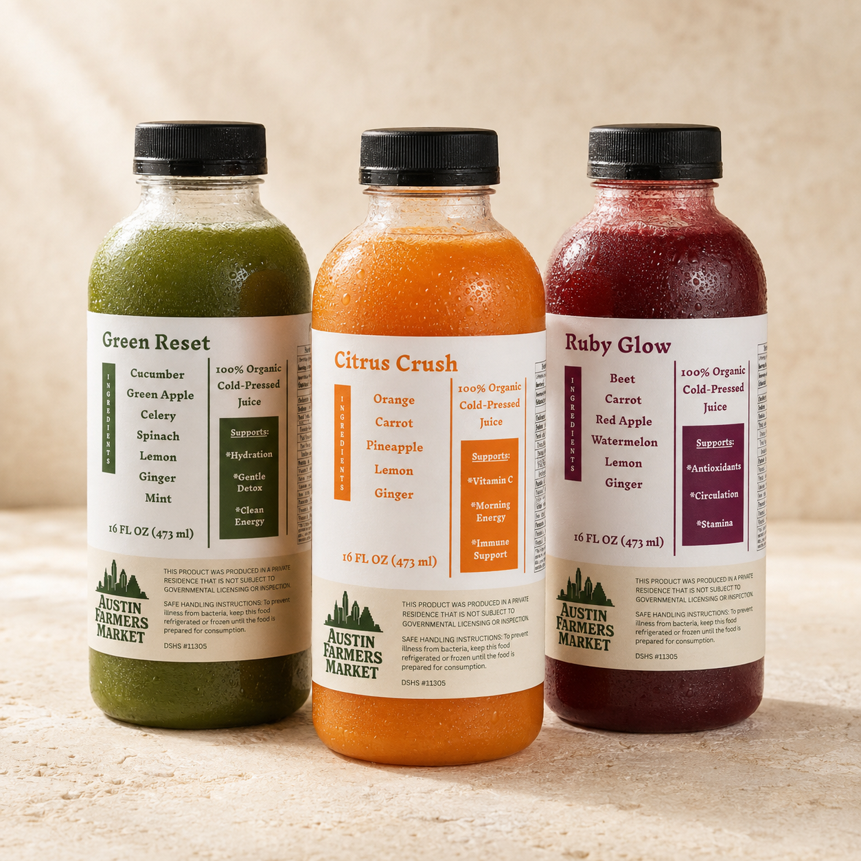 Organic Cold-Pressed Juice | 16 oz