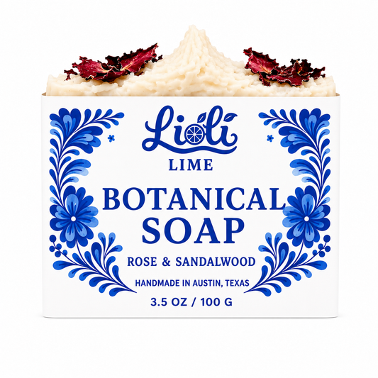 Rose & Sandalwood Botanical Soap Bar | 1 Bar, 3.5 oz
