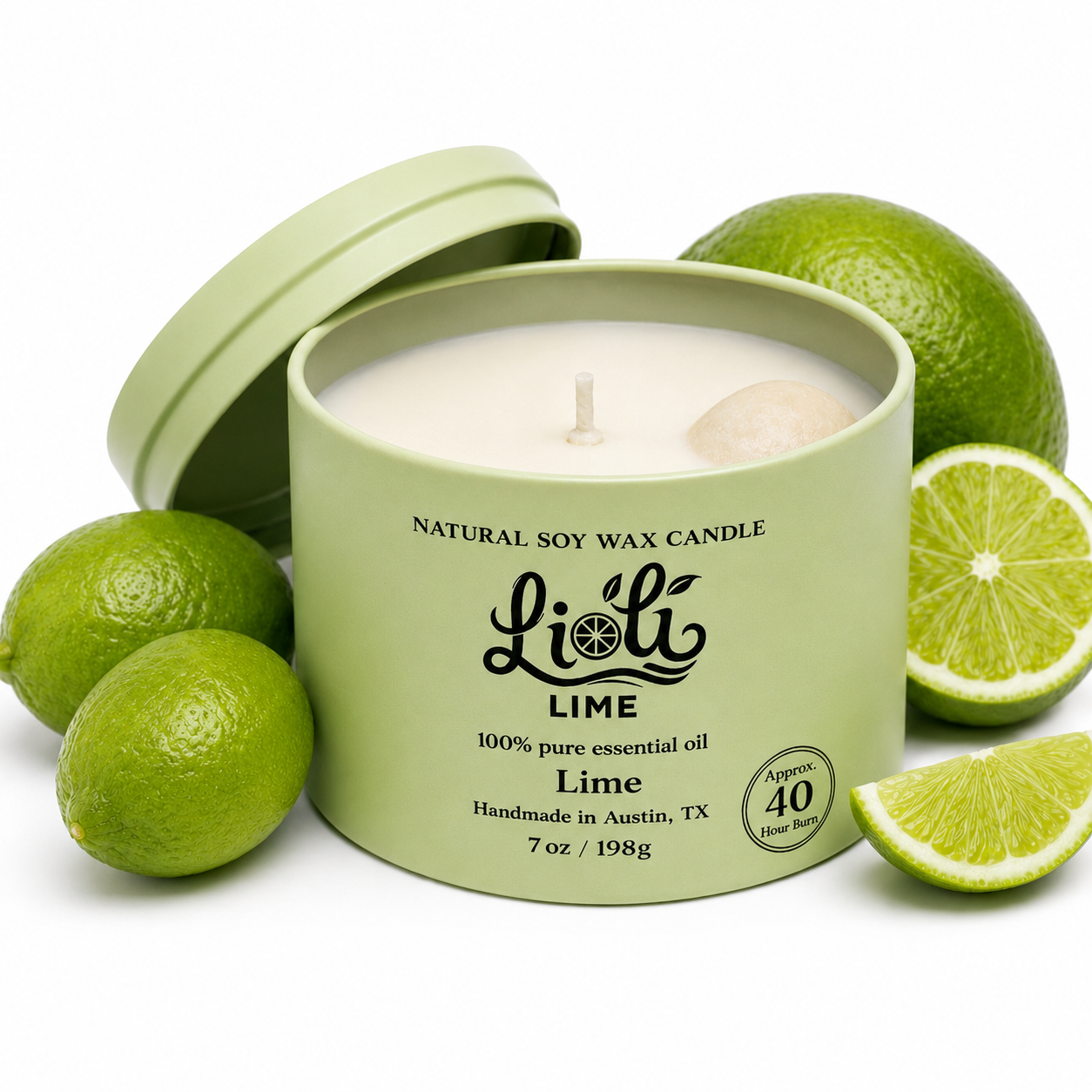 Lime Soy Wax Candle | Net wt. 7 oz
