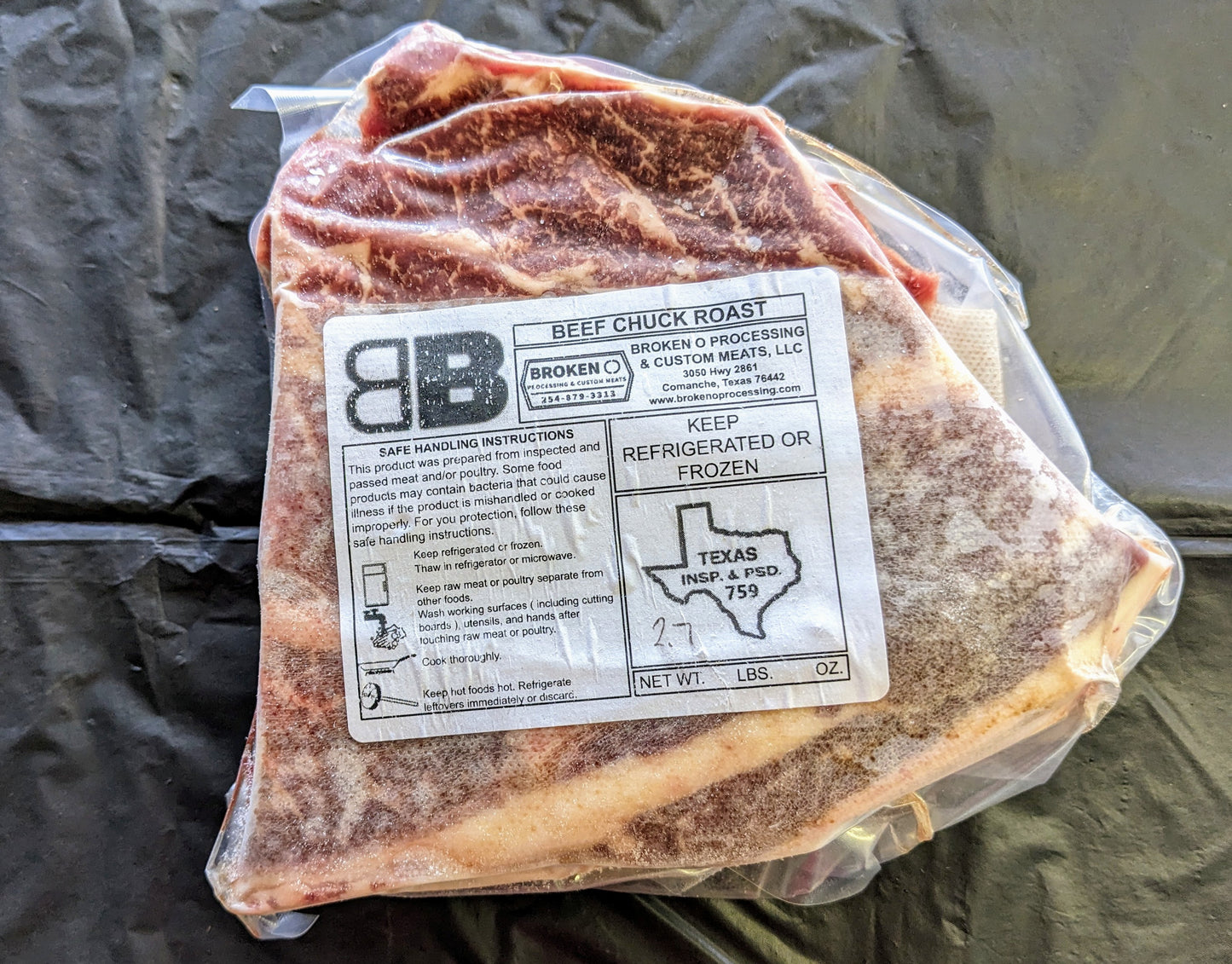 Chuck Roast | 2.7-2.9 lbs (100% Grass-fed, Grass-finished)