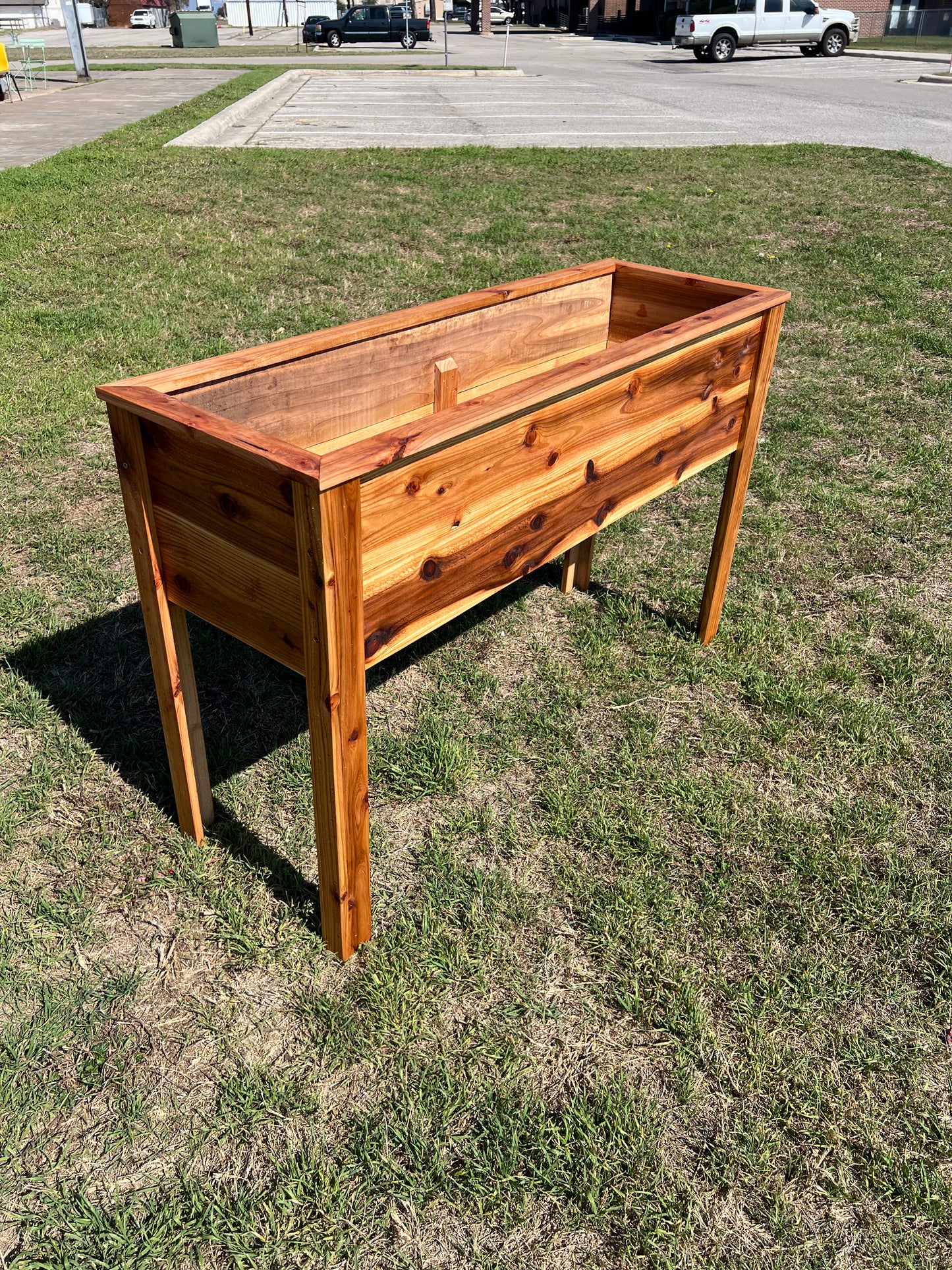 Cedar Planter Box | 46.5" x 15.75" Raised Garden Bed - 30" Tall