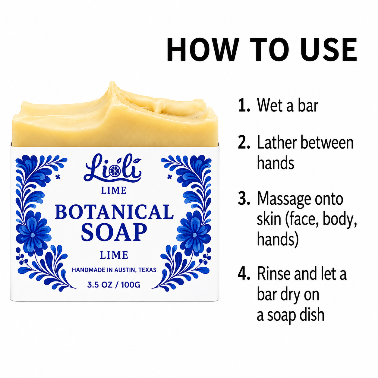 Lime Botanical Soap Bar | 1 Bar, 3.5 oz