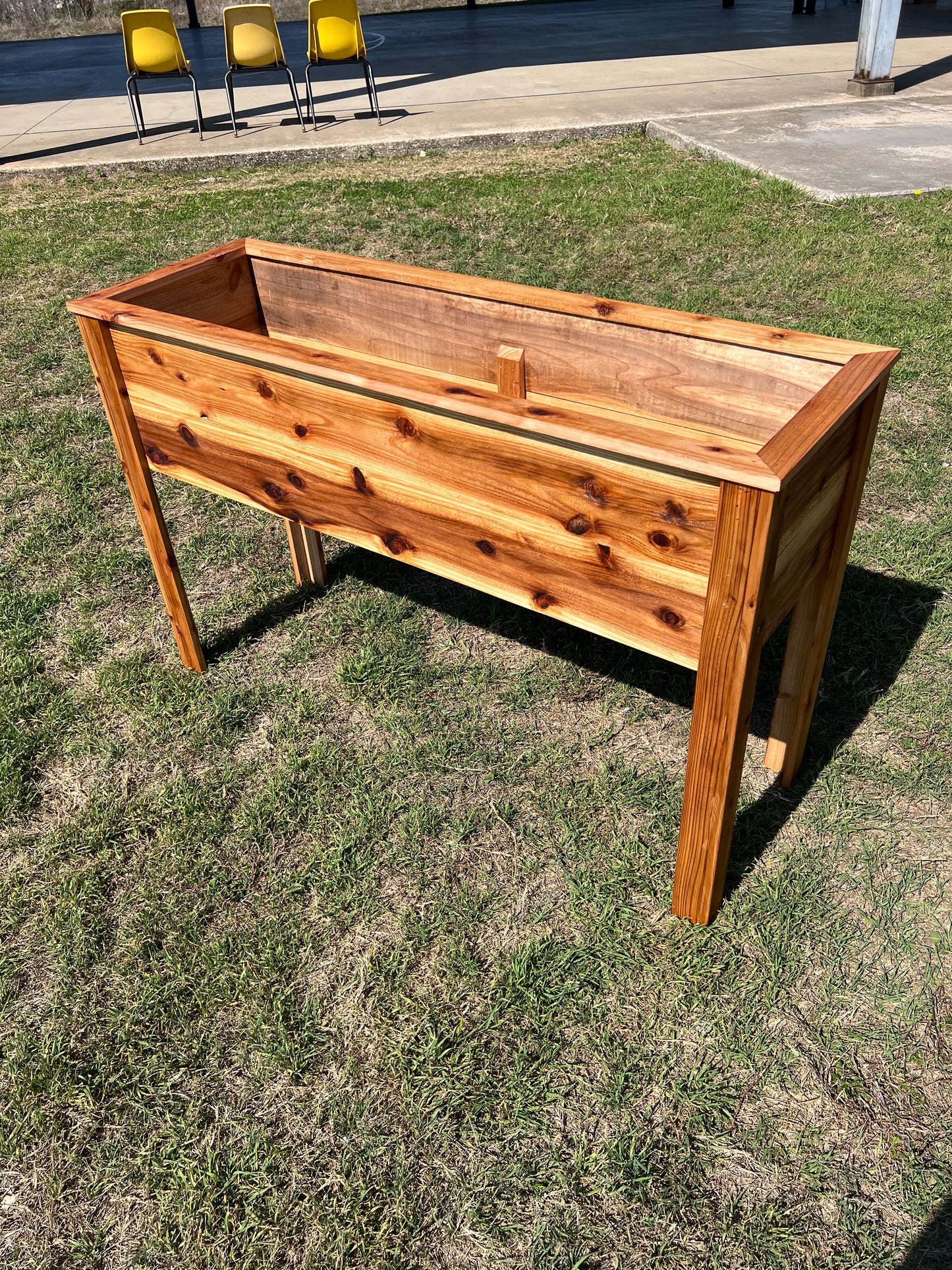 Cedar Planter Box | 46.5" x 15.75" Raised Garden Bed - 30" Tall