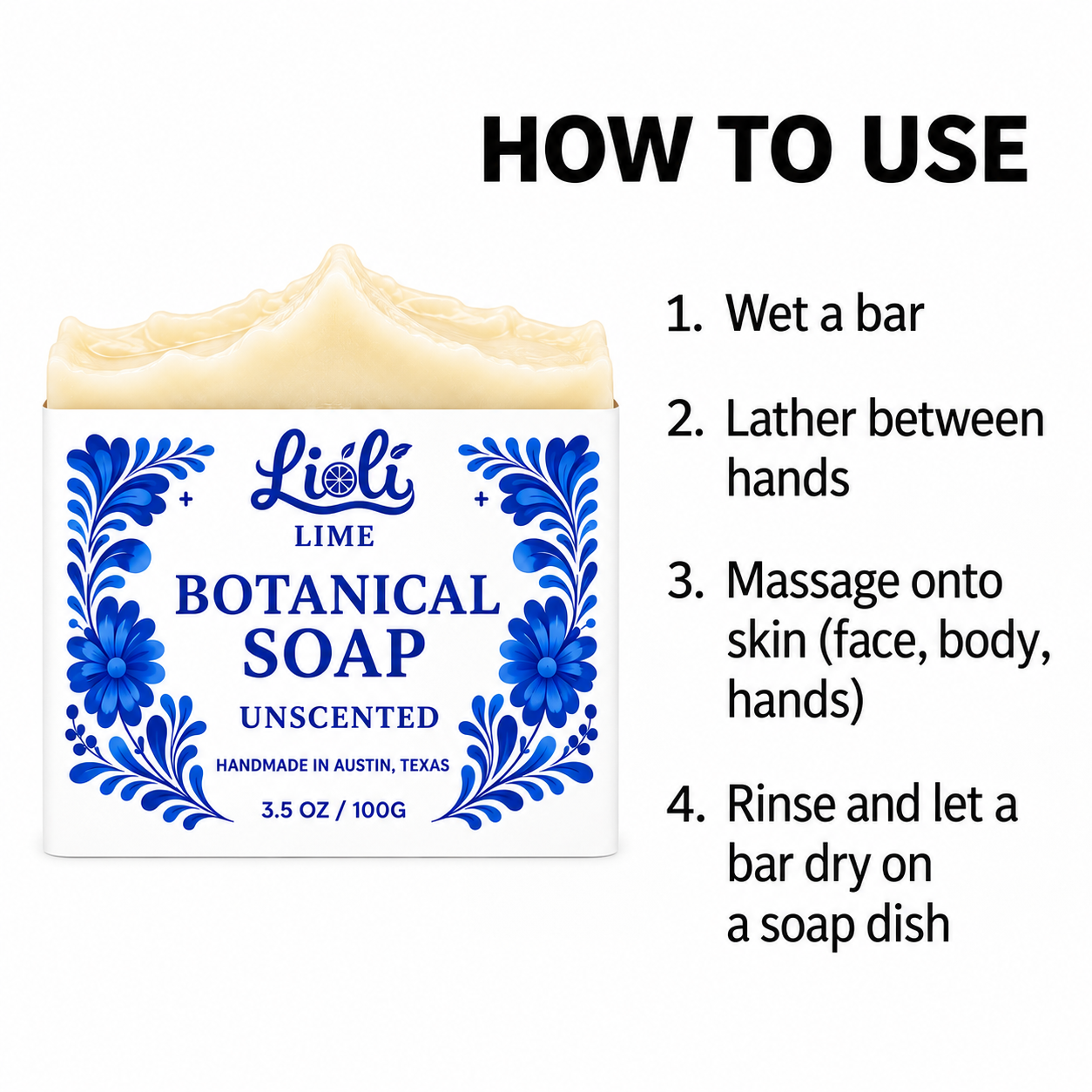 Unscented Botanical Soap Bar | 1 Bar, 3.5 oz
