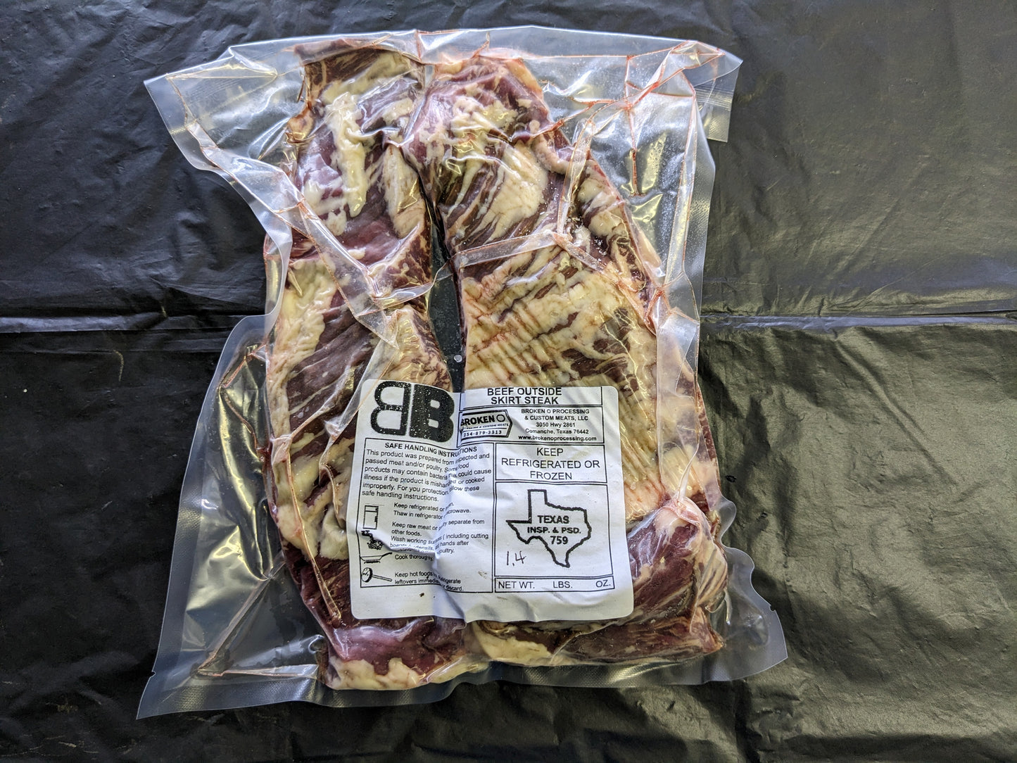 Fajita Steak | 1.3-1.4 lbs (100% Grass-fed, Grass-finished)