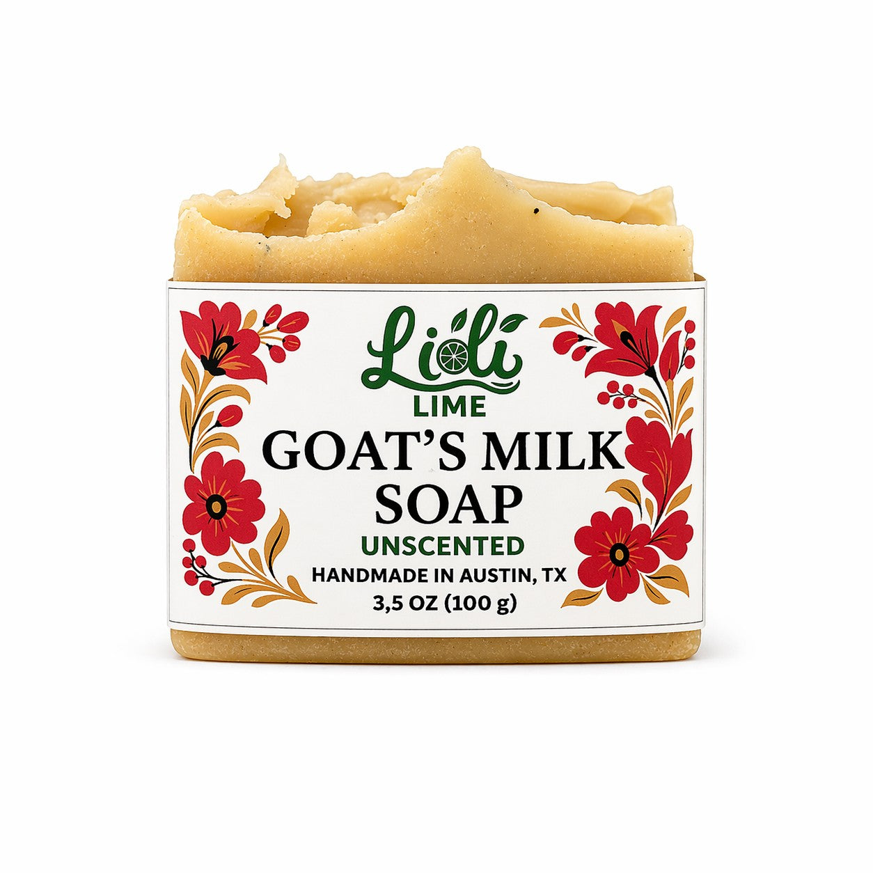 Handmade Unscented Goat Milk Soap Bar | 1 Bar, 3.5oz