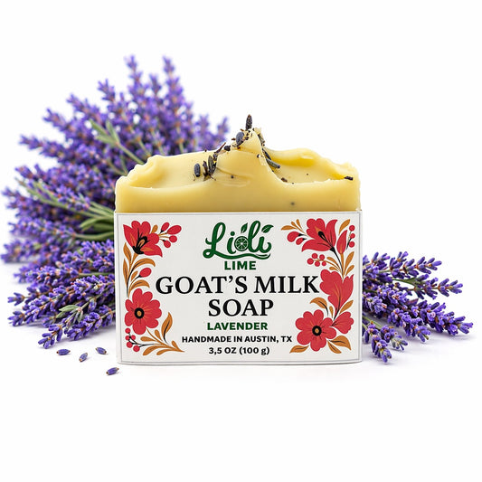 Handmade Lavender Goat Milk Soap Bar | 1 Bar, 3.5oz