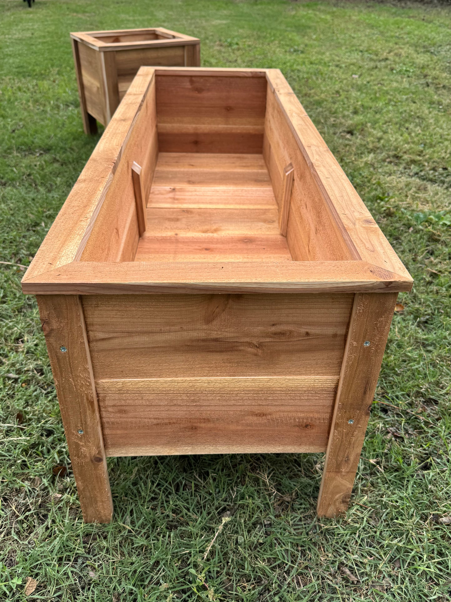Cedar Planter Box | 46.5" x 15.75" Raised Garden Bed - 16.5" Tall