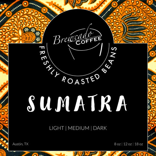 Whole or Ground Coffee Beans Sumatra Dark Roast | 12 oz