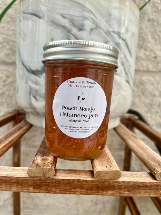 Peach Mango Habanero Jam | 1/2 Pint