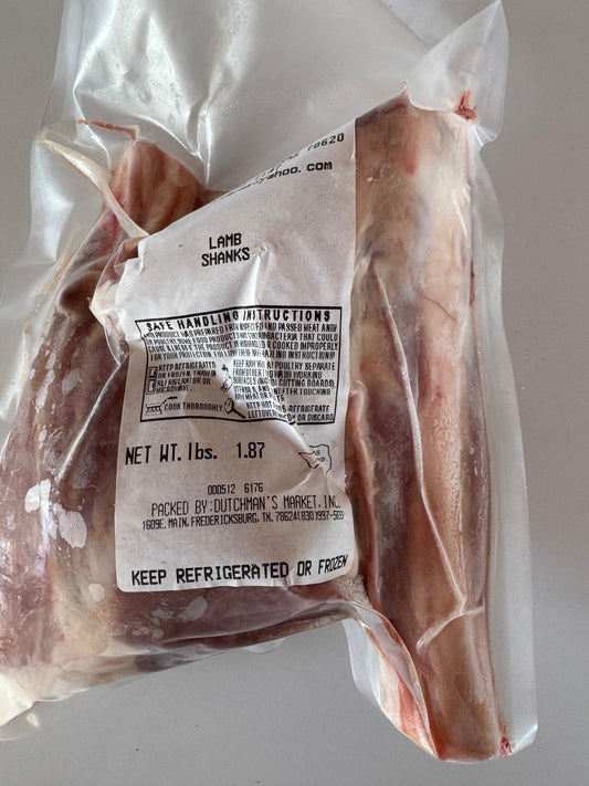 Lamb Rear Shanks (2 per package) | ~1.75 lbs (100% Grass-fed, Grass-finished)