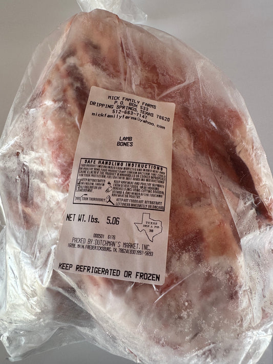 Lamb Bones | ~5 lbs (100% Grass-fed, Grass-finished)