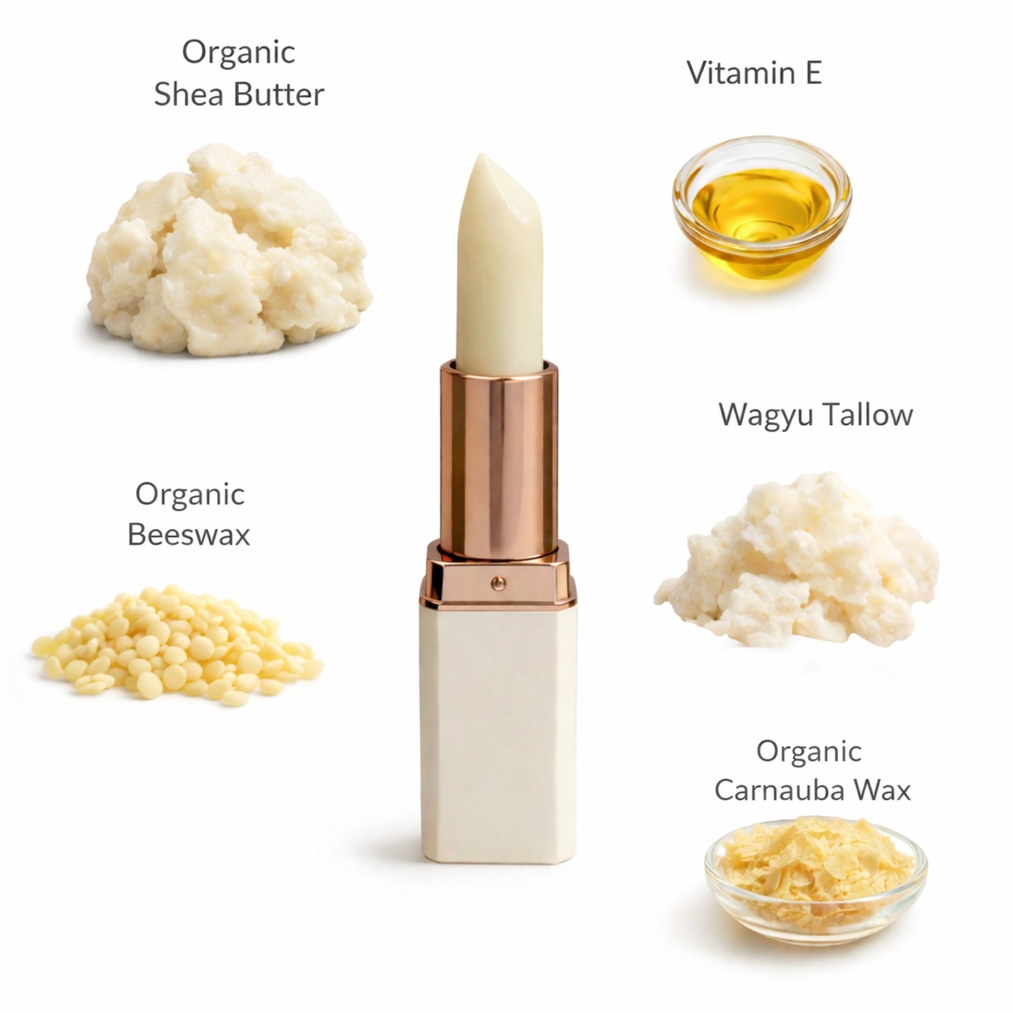 Tallow Unscented Lip Balm | 0.13oz/3.5g