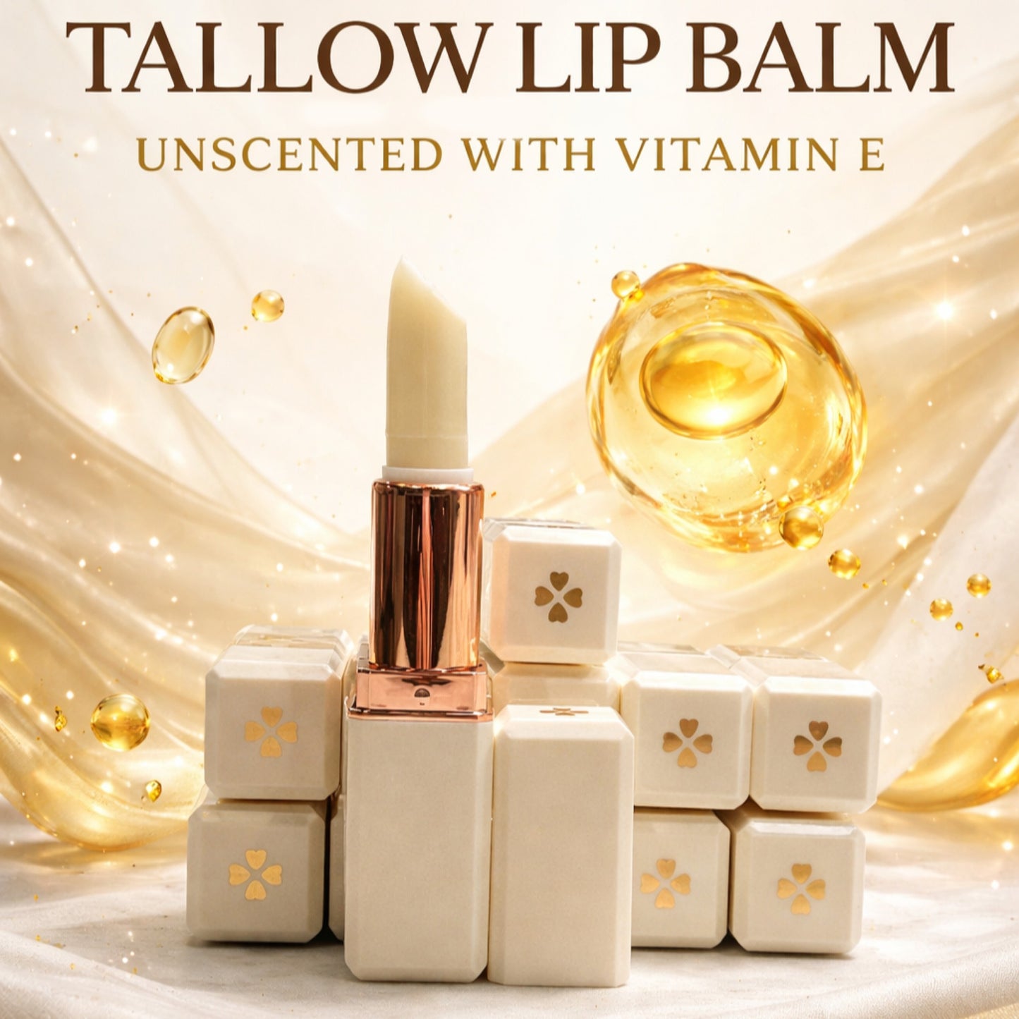 Tallow Unscented Lip Balm | 0.13oz/3.5g